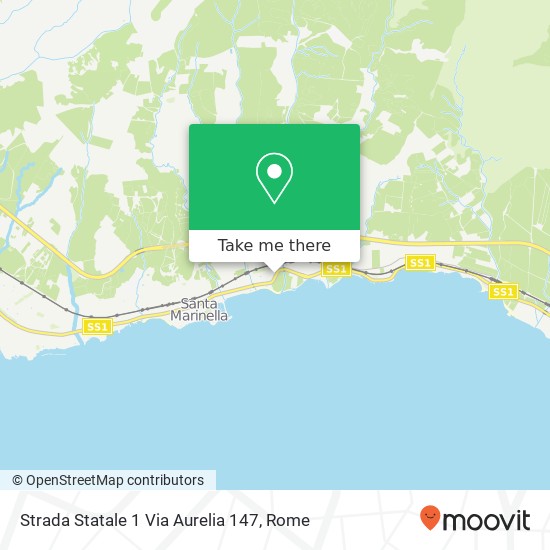 Strada Statale 1 Via Aurelia 147 map