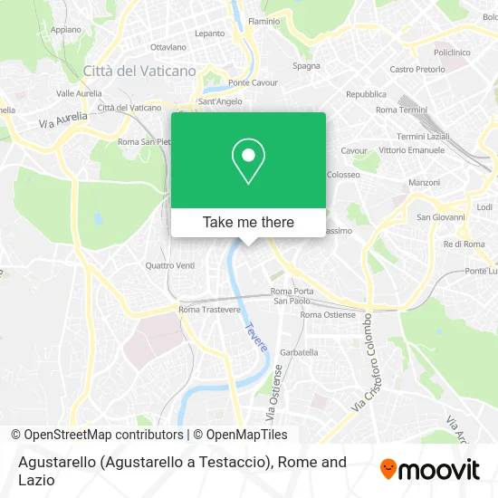 Agustarello (Agustarello at Testaccio) map