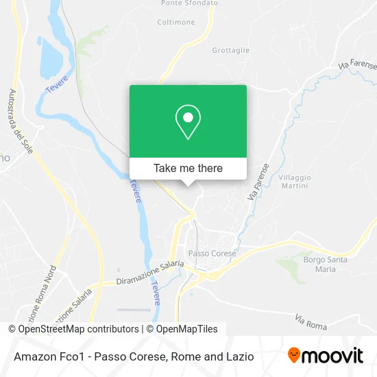 Amazon Fco1 - Passo Corese map