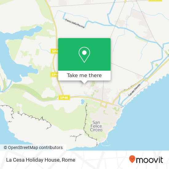 La Cesa Holiday House map