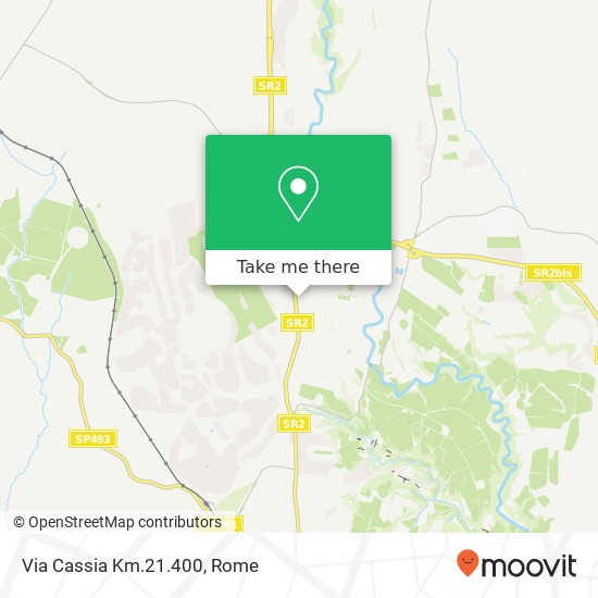 Via Cassia Km.21.400 map