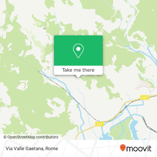 Via Valle Gaetana map