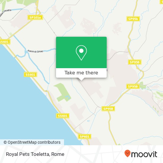 Royal Pets Toeletta map