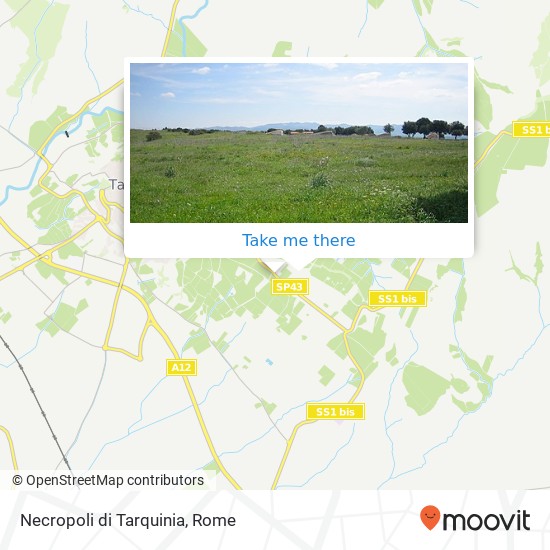 Necropoli di Tarquinia map