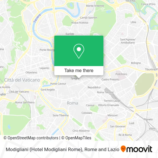 Modigliani (Modigliani Hotel Rome) map
