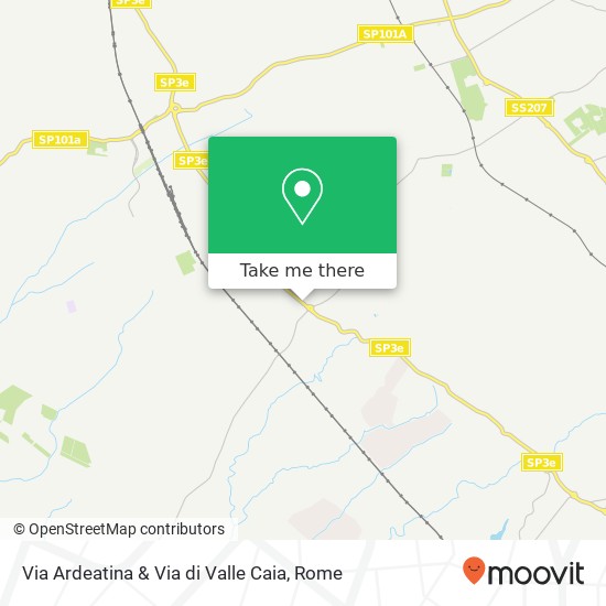 Via Ardeatina & Via di Valle Caia map