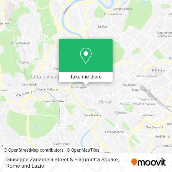 Giuseppe Zanardelli Street & Fiammetta Square map