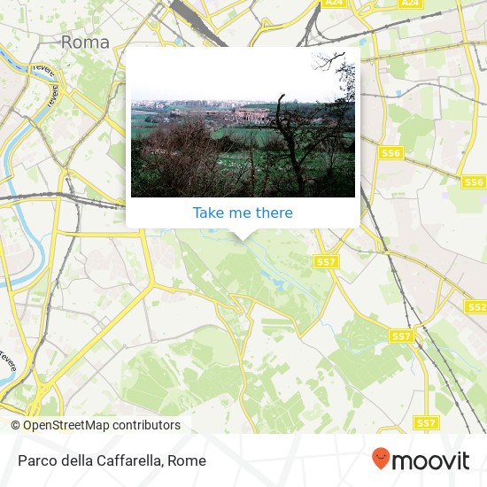 Parco della Caffarella map