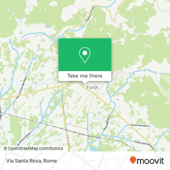 Via Santa Rosa map