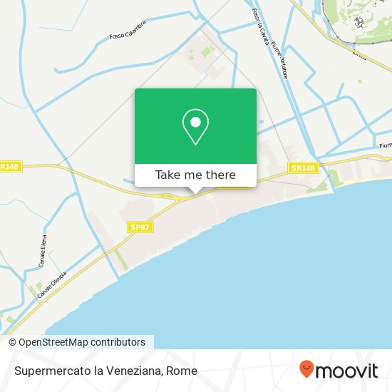 Supermercato la Veneziana map