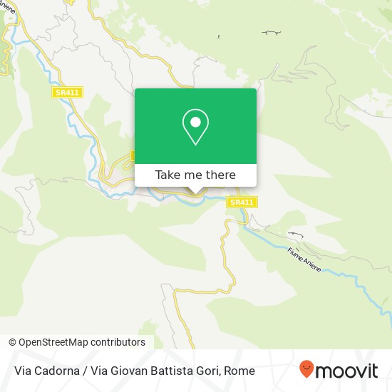Via Cadorna / Via Giovan Battista Gori map