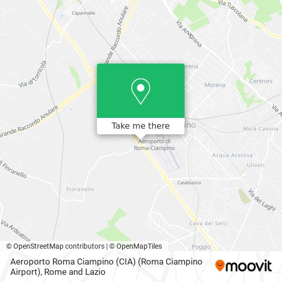 Aeroporto Roma Ciampino (CIA) (Roma Ciampino Airport) map