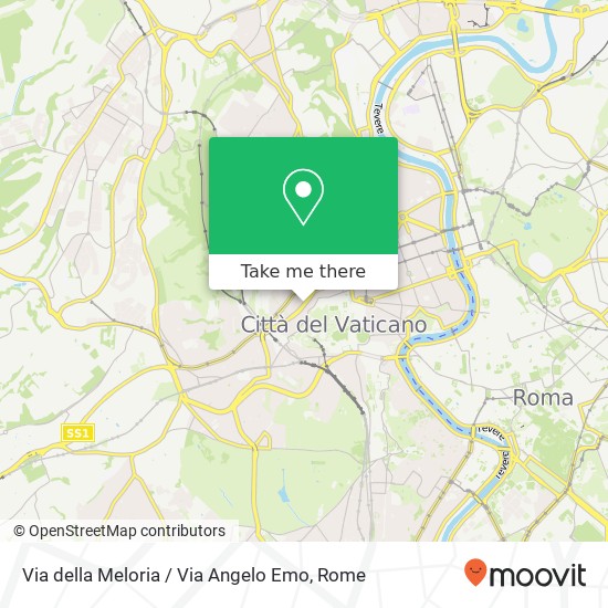 Via della Meloria / Via Angelo Emo map