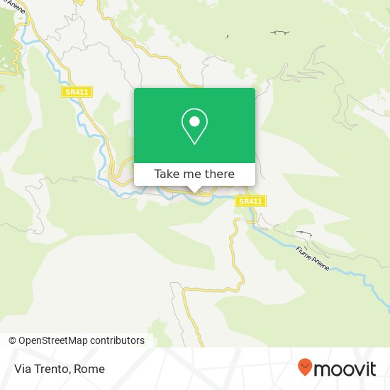 Via Trento map