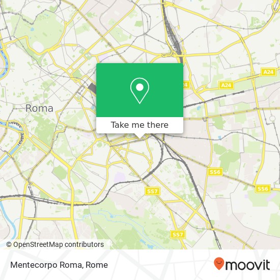 Mentecorpo Roma map