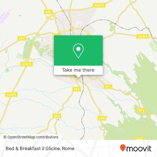 Bed & Breakfast il Glicine map