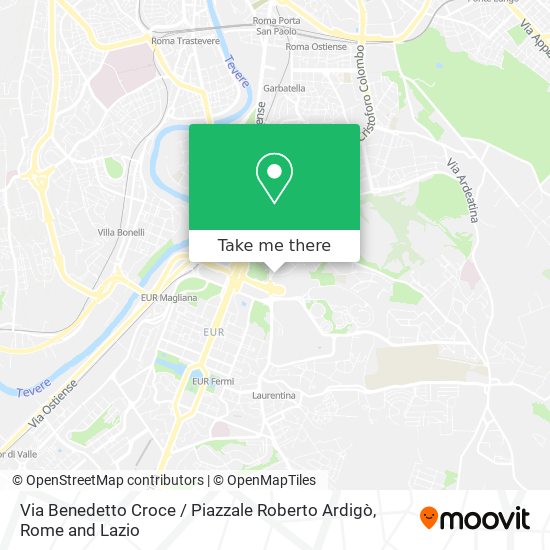 Via Benedetto Croce / Piazzale Roberto Ardigò map