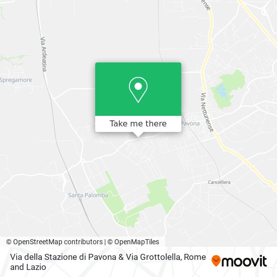 Via della Stazione di Pavona & Via Grottolella map