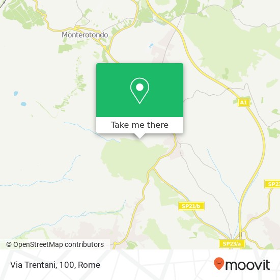 Via Trentani, 100 map
