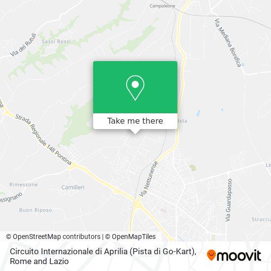 Circuito Internazionale di Aprilia (Pista di Go-Kart) map