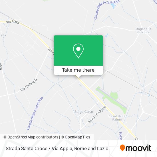 Strada Santa Croce / Via Appia map
