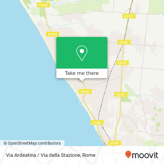 Via Ardeatina / Via della Stazione map