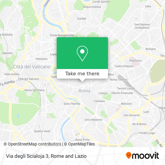 Via degli Scialoja 3 map
