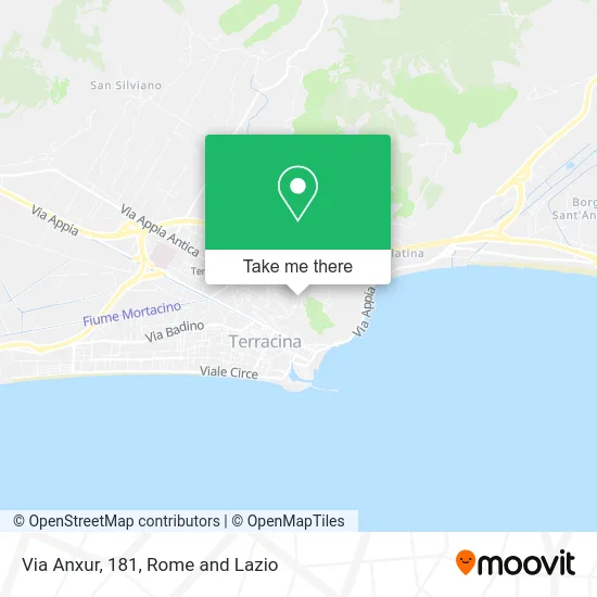 Anxur Street, 181 map