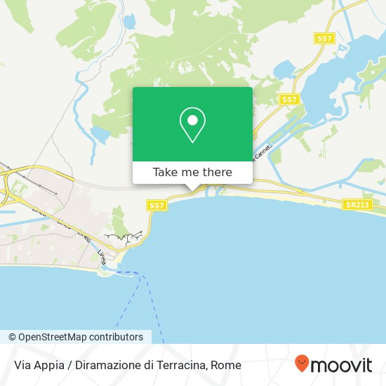 Via Appia / Diramazione di Terracina map