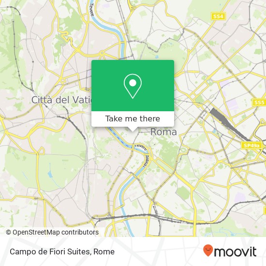 Campo de Fiori Suites map