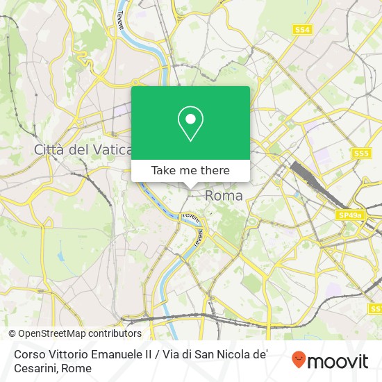 Corso Vittorio Emanuele II / Via di San Nicola de' Cesarini map