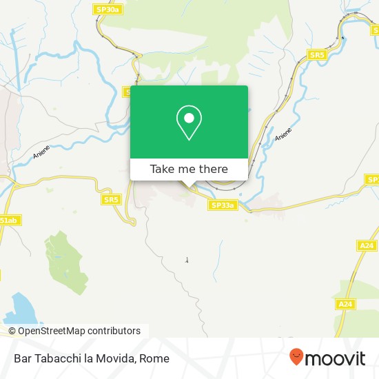 Bar Tabacchi la Movida map