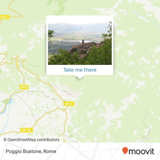 Poggio Bustone map