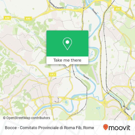 Bocce - Comitato Provinciale di Roma Fib map