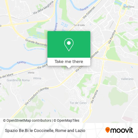 Spazio Be.Bi le Coccinelle map
