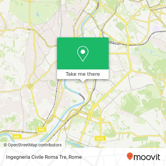 Ingegneria Civile Roma Tre map