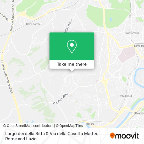 Largo dei della Bitta & Via della Casetta Mattei map