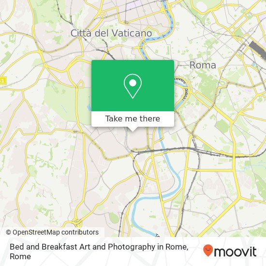 Bed and Breakfast Art and Photography in Rome map