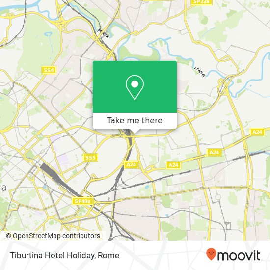 Tiburtina Hotel Holiday map