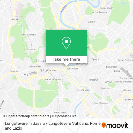 Lungotevere in Sassia / Lungotevere Vaticano map