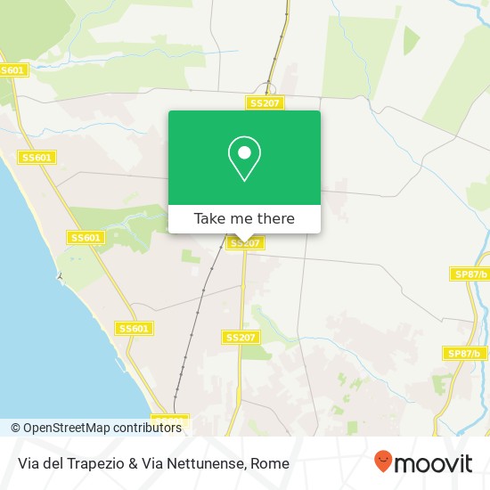 Via del Trapezio & Via Nettunense map