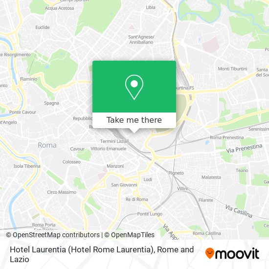 Hotel Laurentia (Hotel Rome Laurentia) map