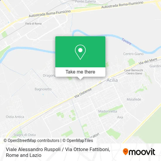 Alessandro Ruspoli Avenue / Ottone Fattiboni Street map