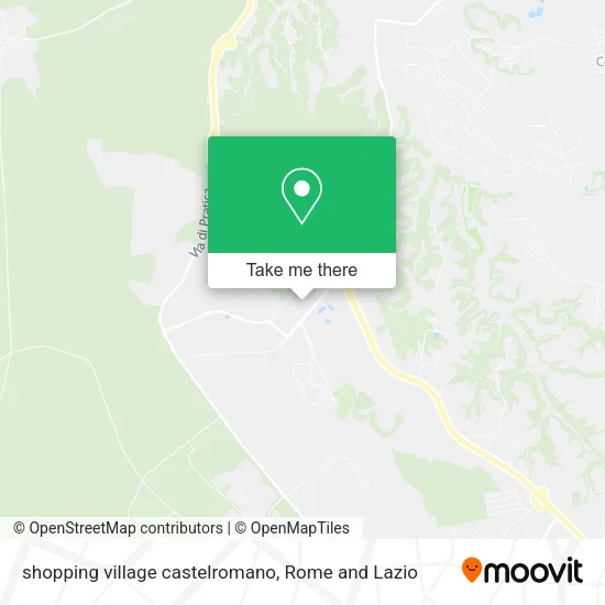 shopping village castelromano map