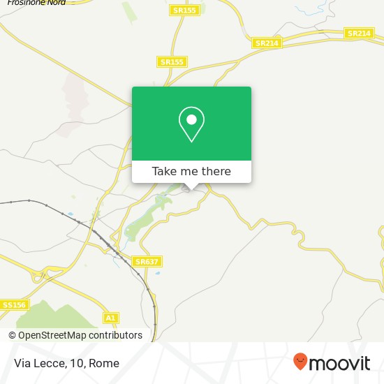 Via Lecce, 10 map