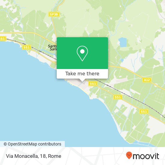 Via Monacella, 18 map