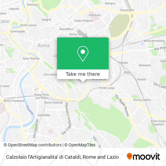 Calzolaio l'Artigianalita' di Cataldi map
