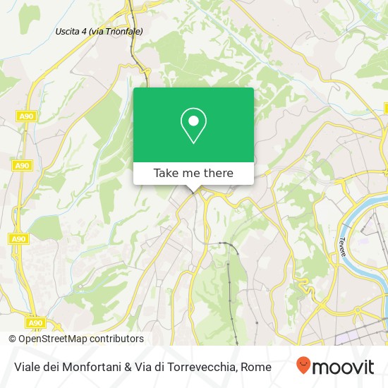 Viale dei Monfortani & Via di Torrevecchia map