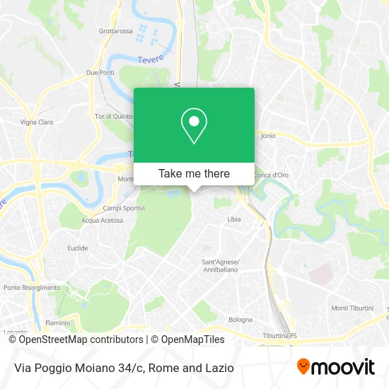 Via Poggio Moiano 34/c map