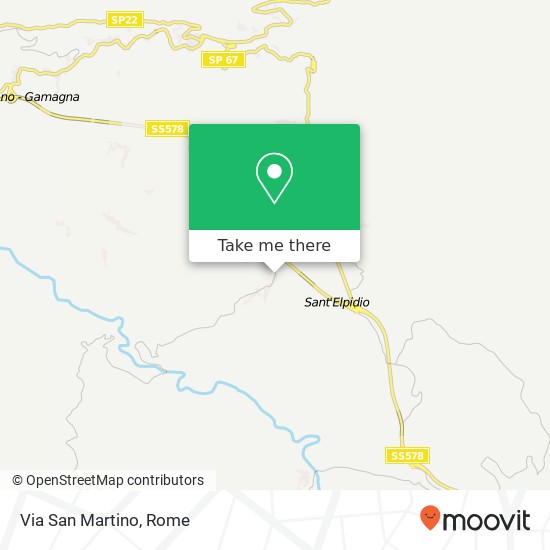 Via San Martino map
